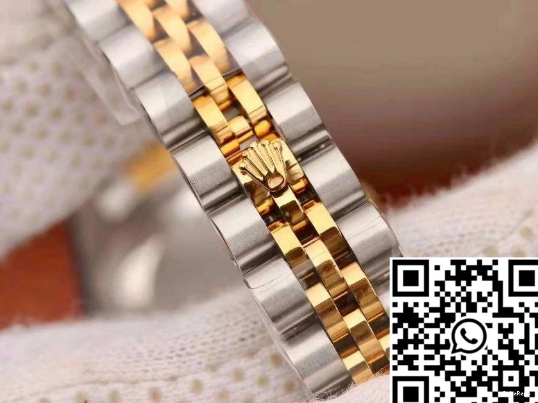 Dial 18K Gold Rolex Silver Datejust 28MM Lady 0215
